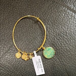Alex and Ani “free spirit” Gold tone Charm Bracelet